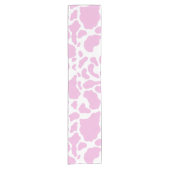 Roze Koeienprint Korte Tafelloper (Voorkant)