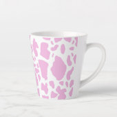 Roze koeienprint latte mok (Rechts)