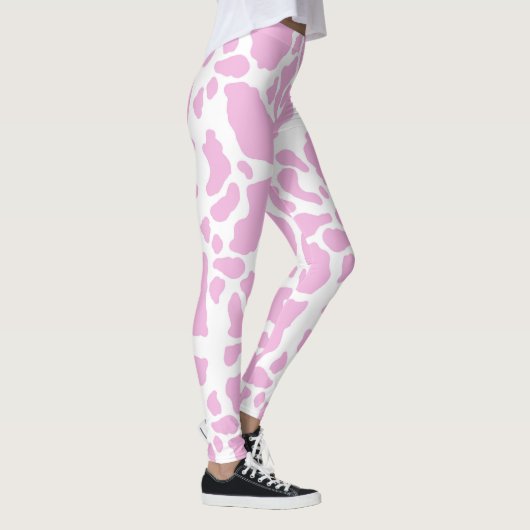 Roze Koeienprint Leggings (Rechts)