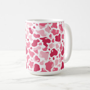 Roze Koeienprint Mok