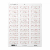 Roze Koeienprint Retouradres Etiket (Full Sheet)