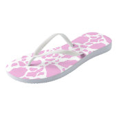 Roze Koeienprint Teenslippers (Schuin)