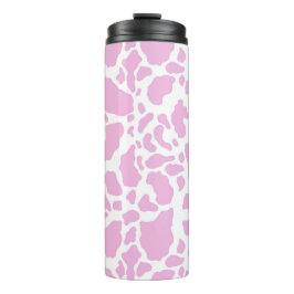 Roze koeienprint thermosbeker