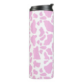 Roze koeienprint thermosbeker (Gedraaid links)