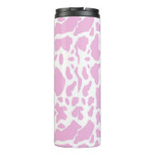 Roze koeienprint thermosbeker (Achterkant)