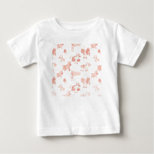 Roze Koeienprintpatroon Mooie Pastel Dierenprint
