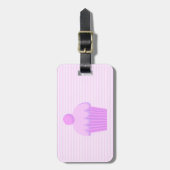 Roze koekje. bagagelabel (Voorkant verticaal)