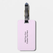 Roze koekje. bagagelabel (Achterkant verticaal)