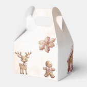 Roze Koekje Kerstmis Verjaardagsfeestje Bedankdoosjes (Achterkant)