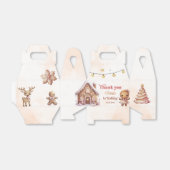 Roze Koekje Kerstmis Verjaardagsfeestje Bedankdoosjes (Uitgevouwen)