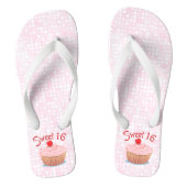 Roze koekje Sweet 16 16th Birthday Teenslippers (Voetbed)