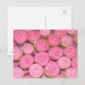 Roze koekjes briefkaart (Voorkant / Achterkant)