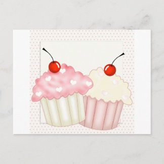 Roze koekjes briefkaart