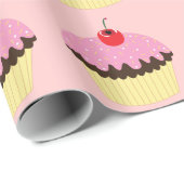 Roze koekjes cadeaupapier (Rol Hoek)