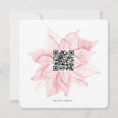 Roze koekjes en cacao vakantie partij nodigen uit kaart (Achterkant)