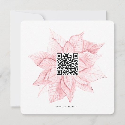 Roze koekjes en cacao vakantie partij nodigen uit kaart (Achterkant)