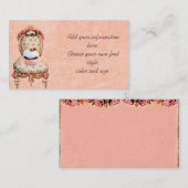 Roze koekjes en Rozen Kaarten van het Bedrijfsprof Visitekaartje (Voorkant / Achterkant)