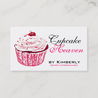 Roze koekjes gebakken Visitekaartjes