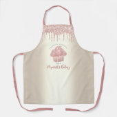Roze koekjes Glitter Drivers Bakkerij Chef Gold Schort (Voorkant)