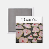 Roze koekjes in de vorm van harsbedrog magneet (Voorkant / Achterkant)