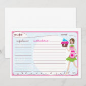 Roze koekjes Kaarten ontvangen (Voorkant / Achterkant)