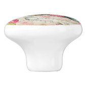 Roze koekjes keramische knop (Zijkant)