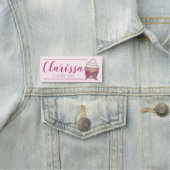 Roze koekjes Koekzak bakkerij Pasteenkaas Kafel Naamplaatje (In situ)