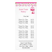 Roze koekjes reclamekaart (Voorkant)