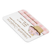 Roze koekjes Visitekaartje Magnet Magneet (Rechterzijde)