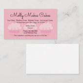 Roze koekjesbakkerij visitekaartje (Voorkant / Achterkant)