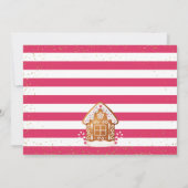 Roze koekjesbrood Koekjeskoekjes Versirend Birthda Kaart (Achterkant)