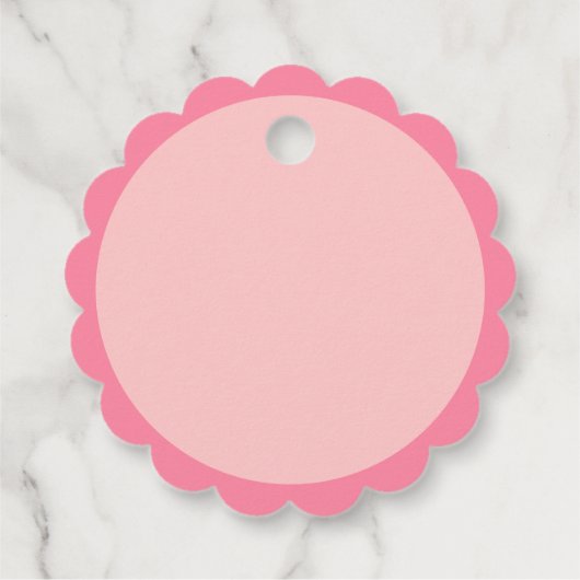 Roze koekjesbrood met koekjes en koekjes bedankjes labels (Achterkant)