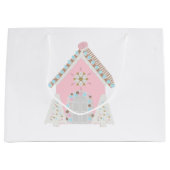 Roze koekjesdeeg groot cadeauzakje (Voorkant)