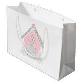 Roze koekjesdeeg groot cadeauzakje (Achterkant Gekanteld)