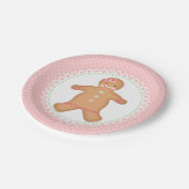 Roze koekjeskoekjeskoekje papieren bordje (Gekanteld)