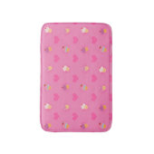 Roze koekjespatroon badmat (Voorkant Verticaal)