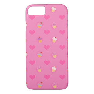 Roze koekjespatroon 	iPhone 8/7 hoesje