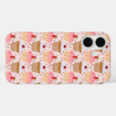 Roze koekjespatroon Case-Mate iPhone case (Achterkant (horizontaal))