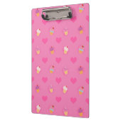 Roze koekjespatroon klembord (Links)