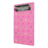 Roze koekjespatroon mini klembord (Angled2)