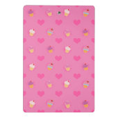 Roze koekjespatroon mini klembord (Achterkant)