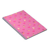 Roze koekjespatroon notitieboek (Rechterzijde)