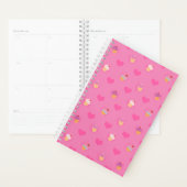 Roze koekjespatroon planner (Display)