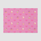 Roze koekjespatroon tissuepapier (Voorkant)