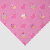 Roze koekjespatroon tissuepapier (Detail)