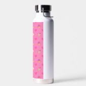 Roze koekjespatroon waterfles (Links)