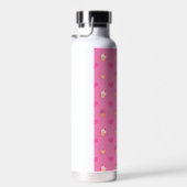 Roze koekjespatroon waterfles (Rechts)