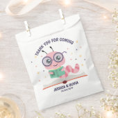 Roze koekjesthema bedankzakje (Geknipt)