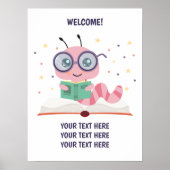 Roze koekjesthema Poster (Voorkant)