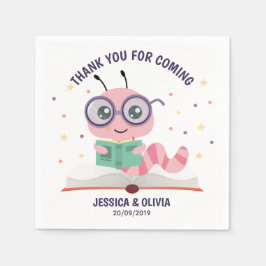 Roze koekjesthema servet